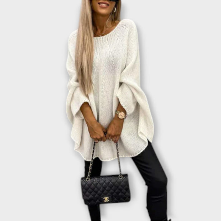 Isabelle – Stilvoller Damenpullover mit Rundhalsausschnitt