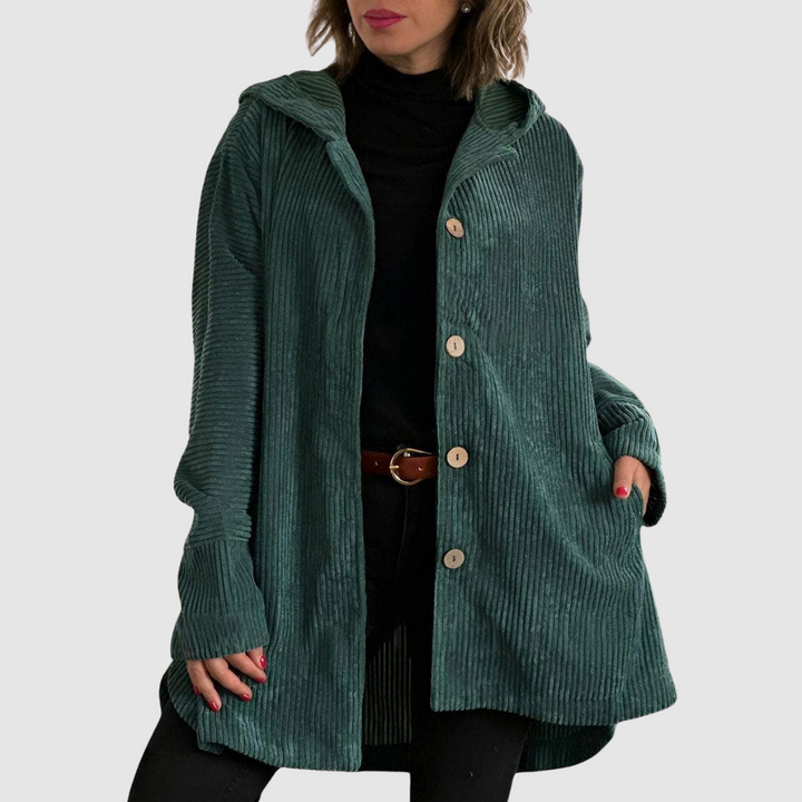 Stella – Bequemi Samtjacke mit Chappe