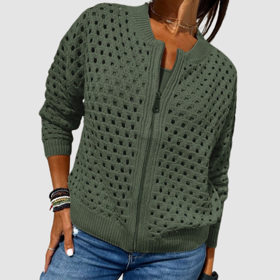 Desiree™ — Raffinierte Strickjacke mit liechtem Tragkomfort