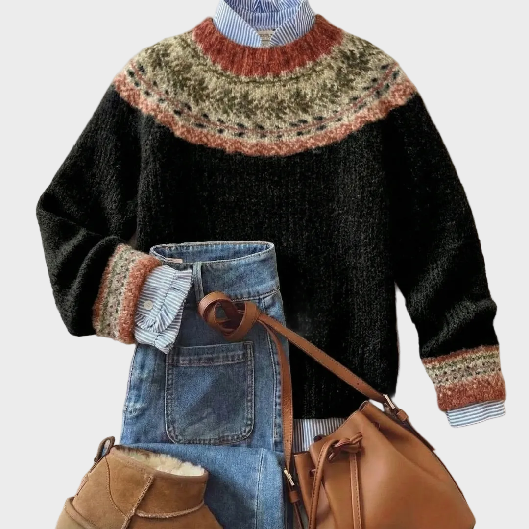 Eleanor – Nordic-Erbe Zopfstrickpullover