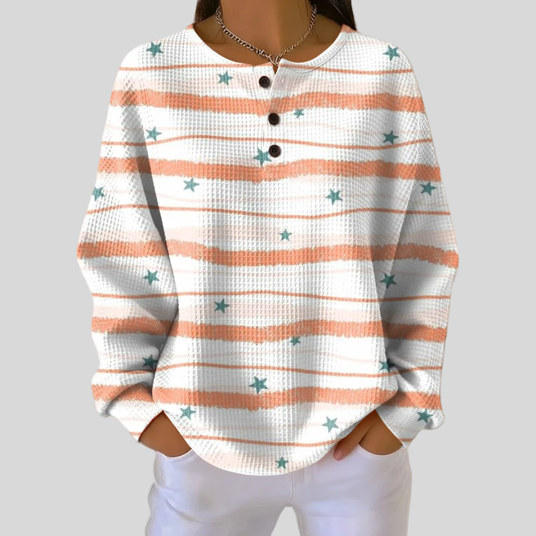 Tiphaine – Pulli mit Streife und Stärne
