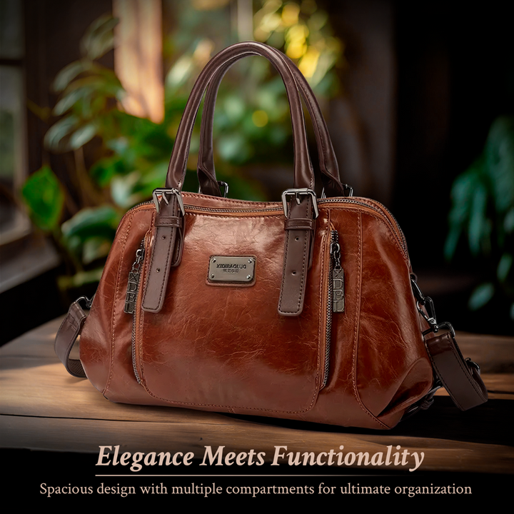 Katherine – luxuriösi Statement-Läderhandtasche