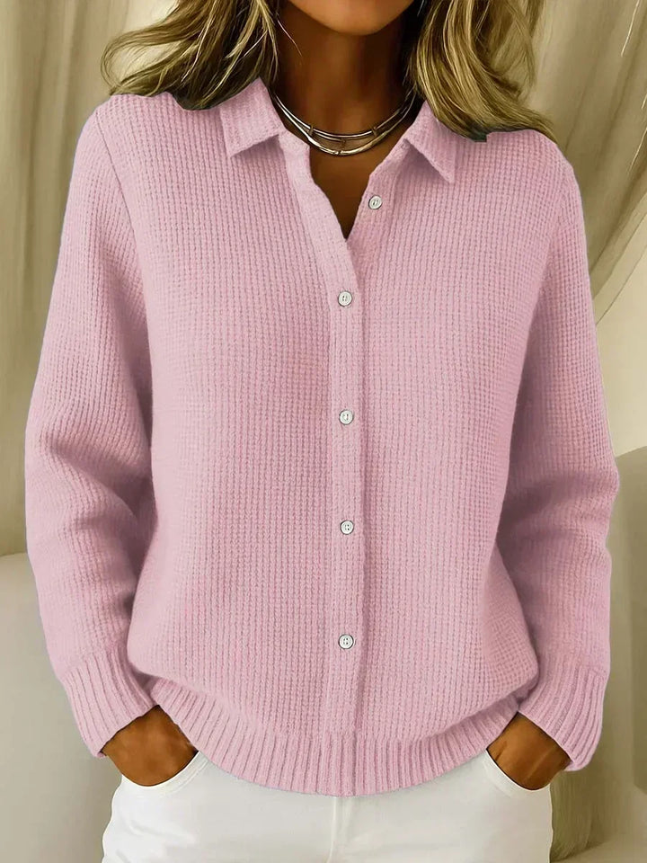 Héloïse – Strickjacke mit markanter Strickstruktur
