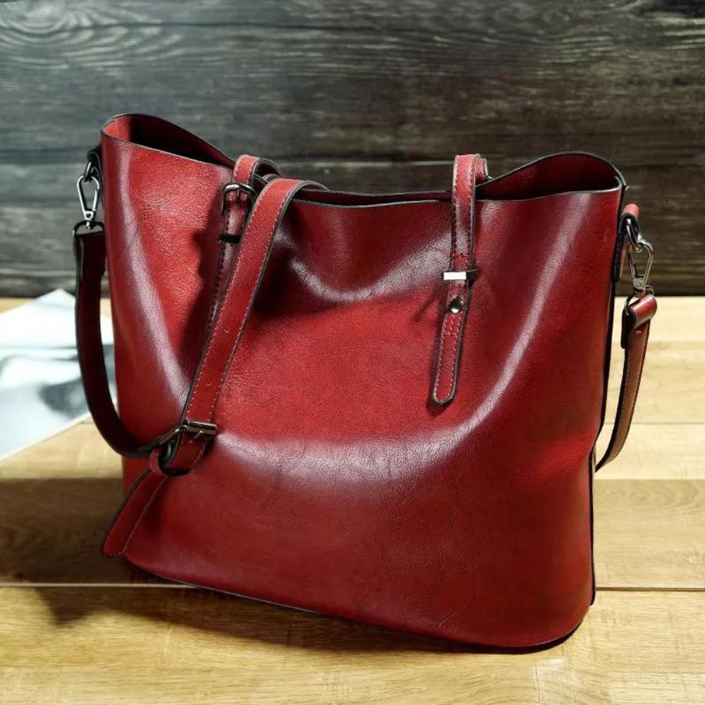 Jane – Ziitlosi Vintage-Läderhandtasche
