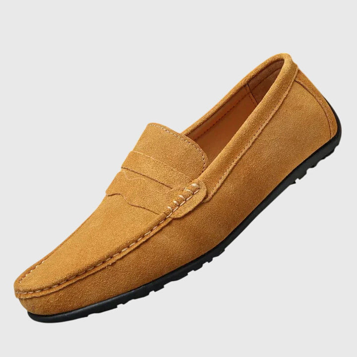 Roswitha – Bordeauxroti Wildleder-Slippers