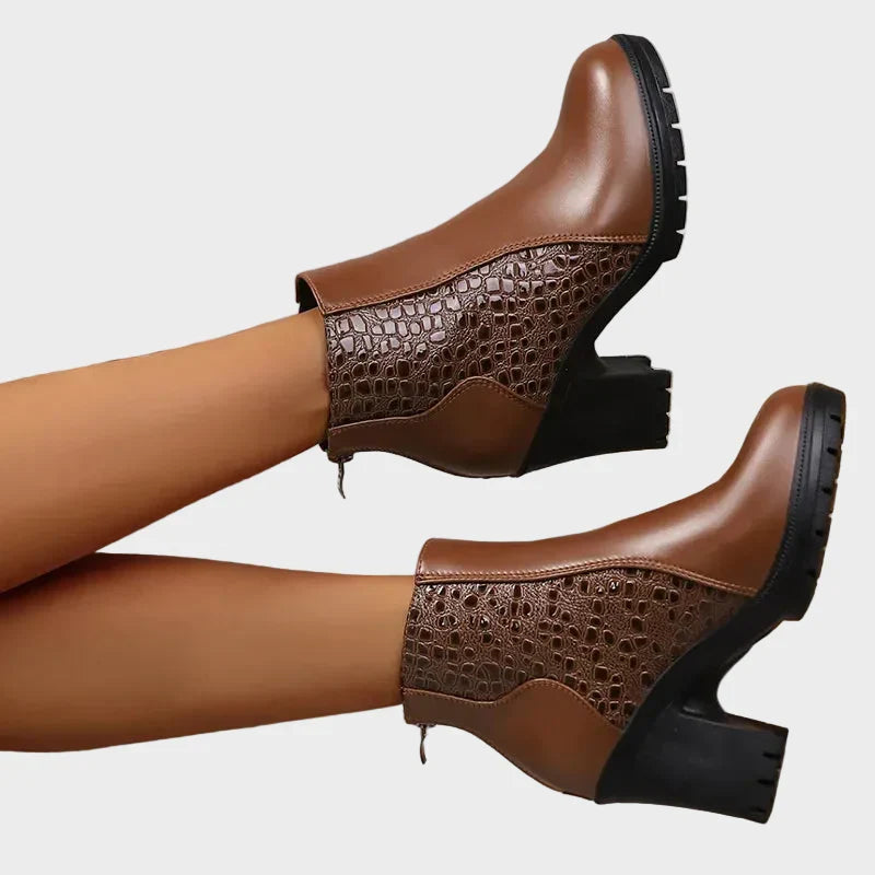 Katarzyna™ Schuhe mit dickem Absatz aus echtem Leder und Fussgewölbe-Unterstützung 💫