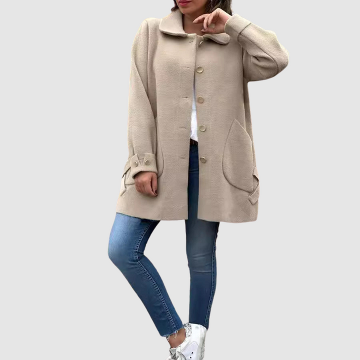 Martina – Klassische Oversize-Mantel mit Chnöpf