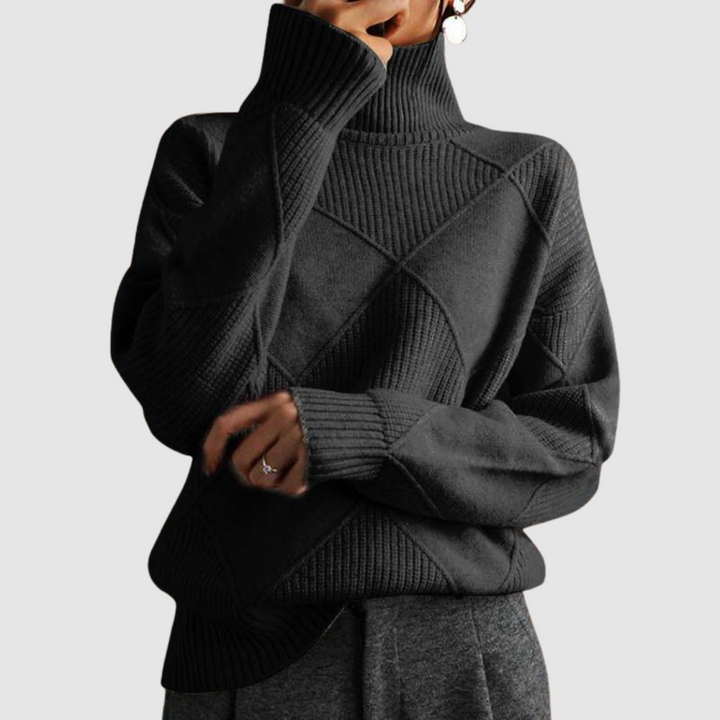 Ester – Strukturierter Rollkragenpullover