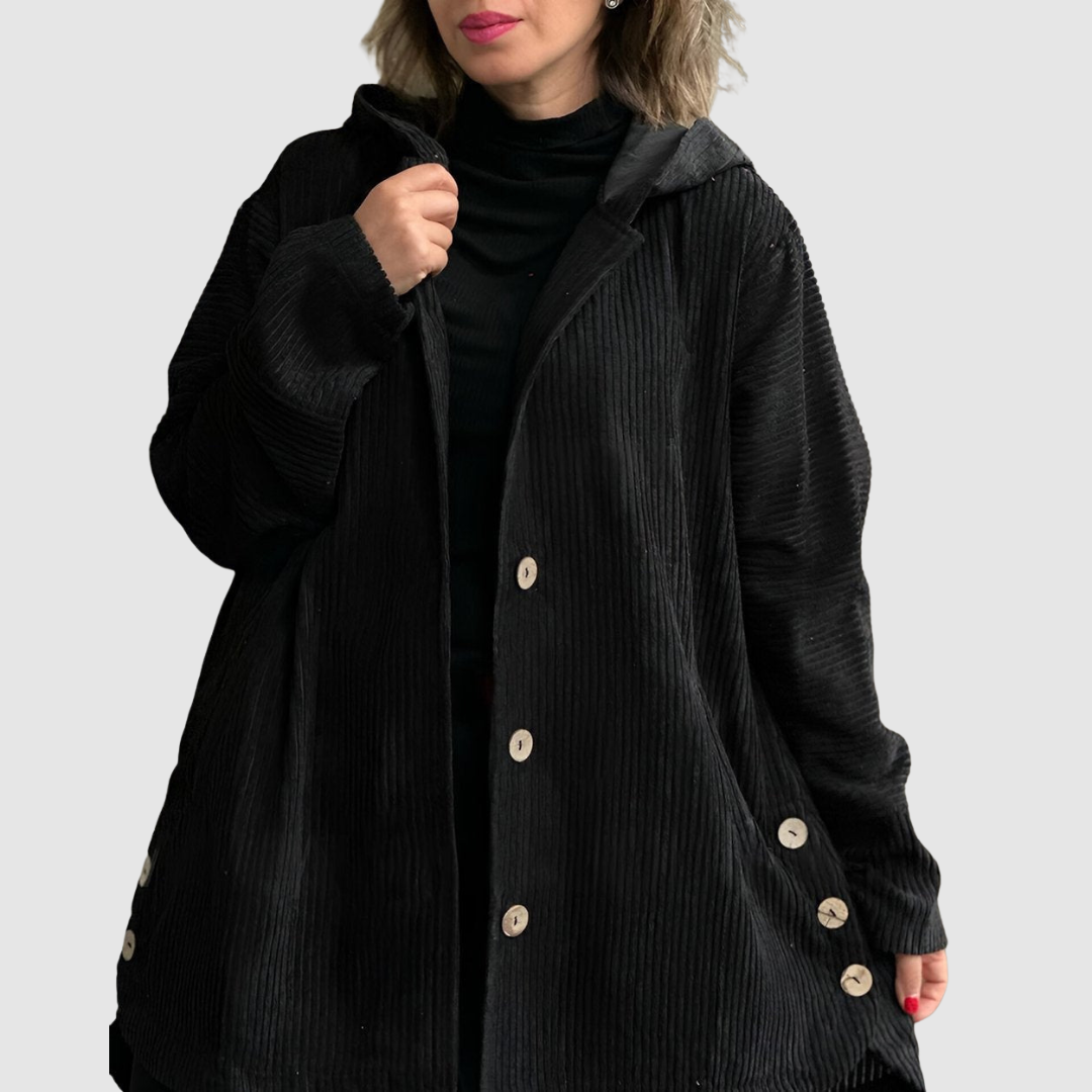 Stella – Bequemi Samtjacke mit Chappe