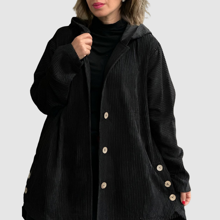 Stella – Bequemi Samtjacke mit Chappe