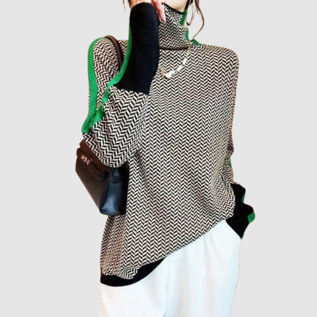 Elżbieta – Pullover mit hohem Chrage