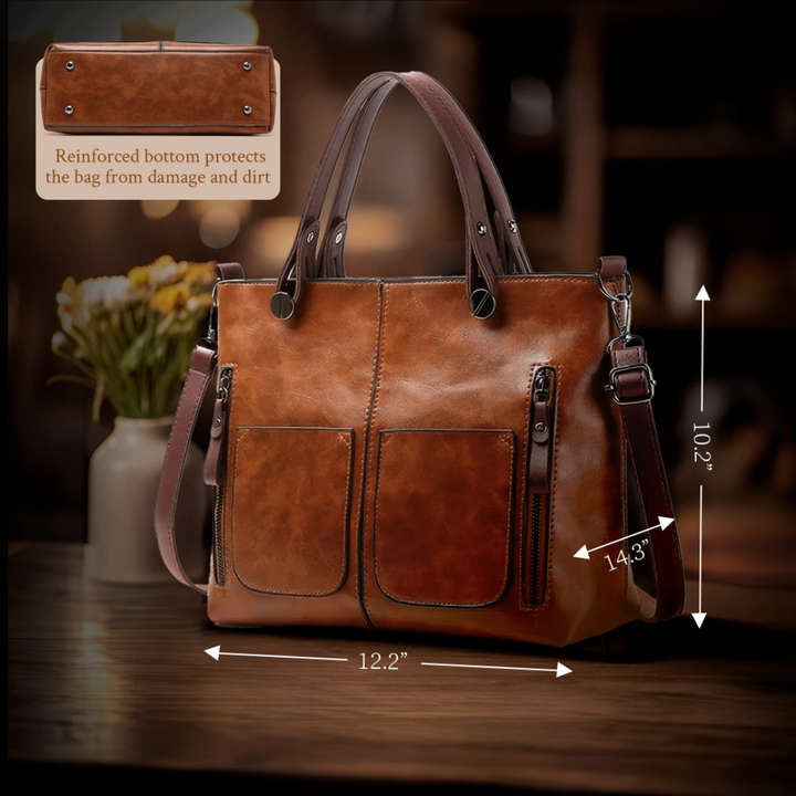 Nancy – Zeitlos elegante Lederschultertasche