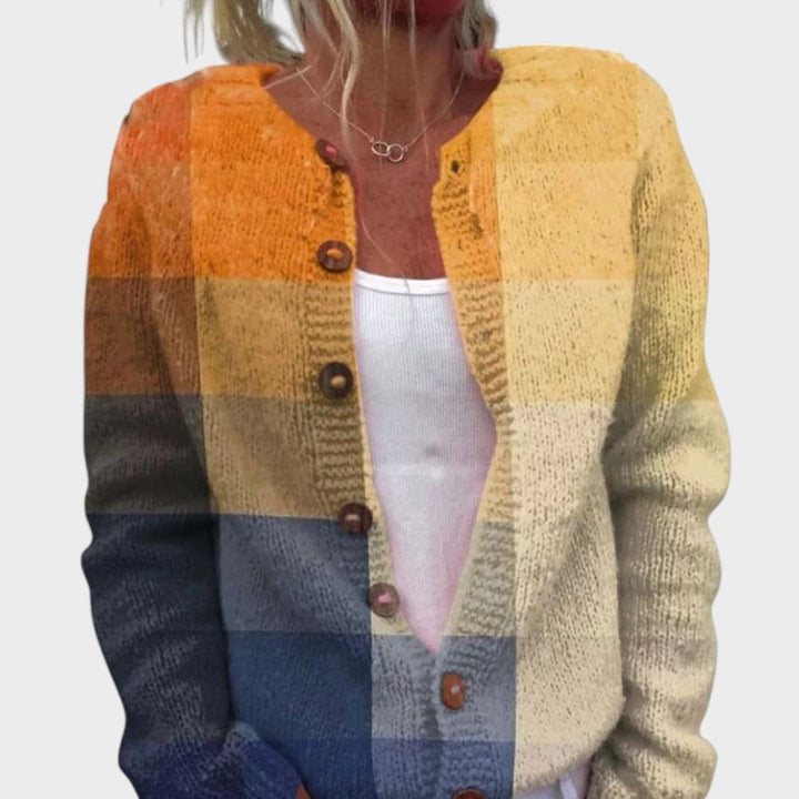 Beatriz – Herbschtliche Blueme-Strickjacke