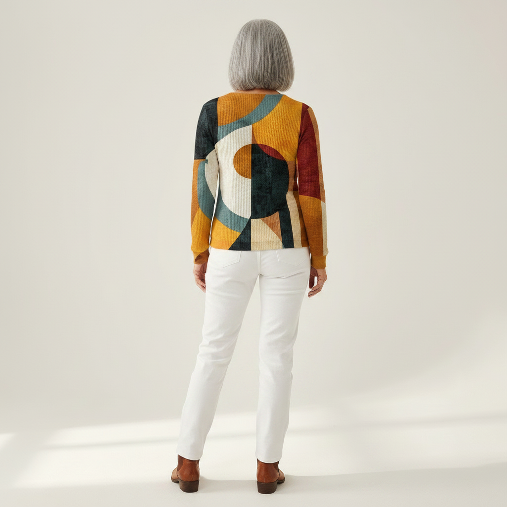 Léa – Pullover mit geometrischem Muster