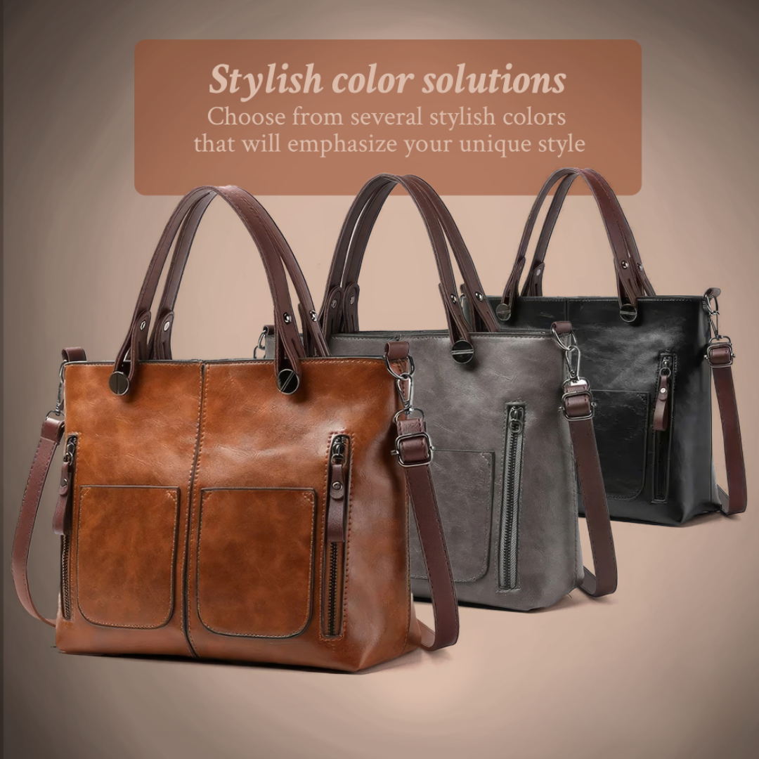 Nancy – Zeitlos elegante Lederschultertasche