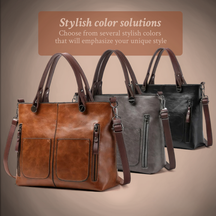 Nancy – Zeitlos elegante Lederschultertasche