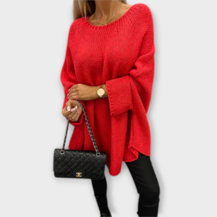 Isabelle – Stilvoller Damenpullover mit Rundhalsausschnitt