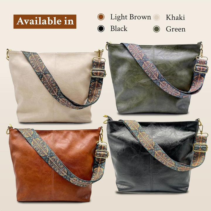 Linda – Vintage-Charm-Läder-Schultertäsch