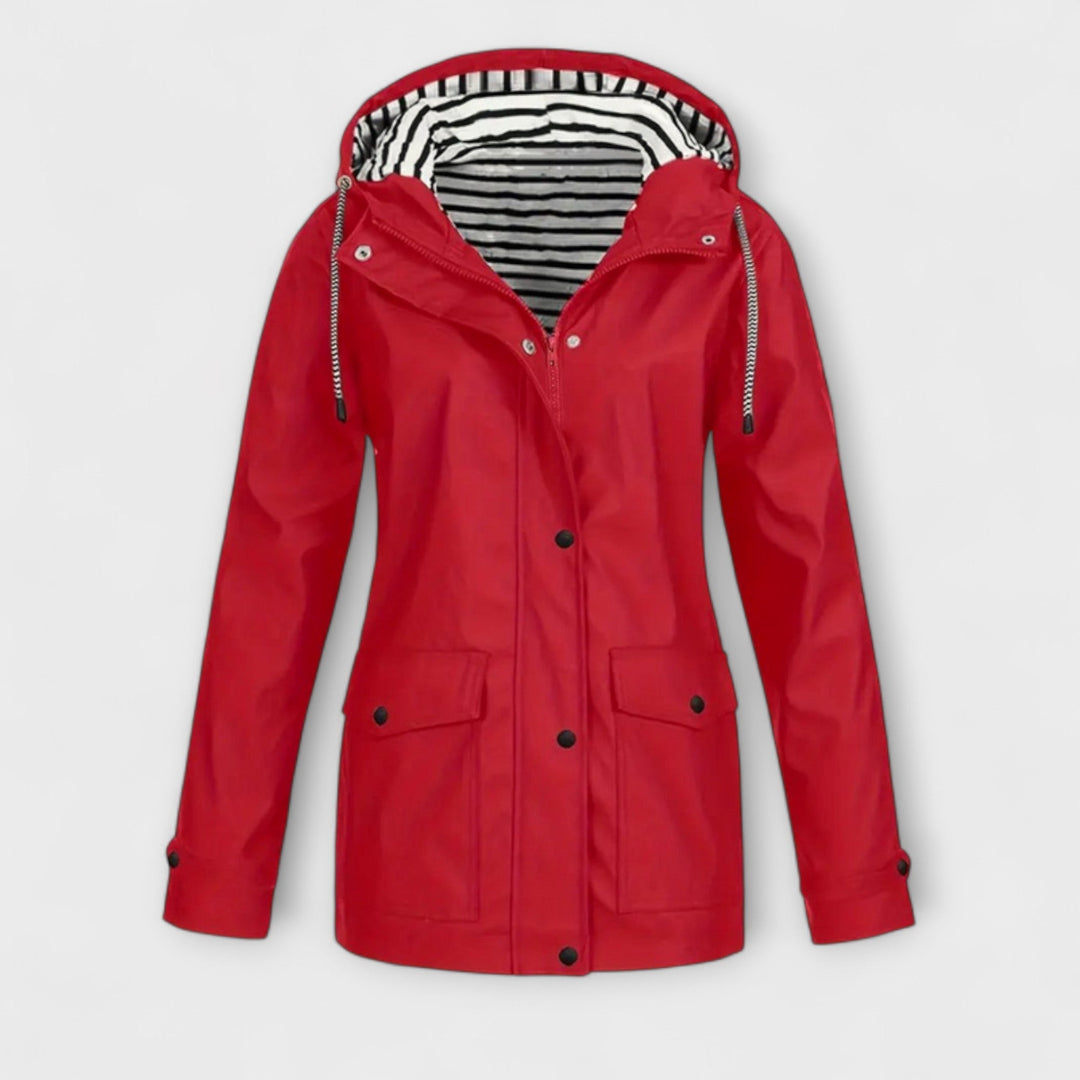 Alessa - Schwarze stylische Regenjacke