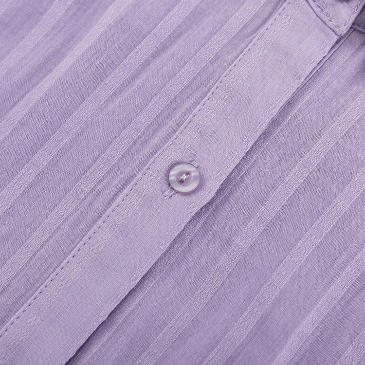 Viola - Ensemble mit Knopfleiste und luftigen Shorts