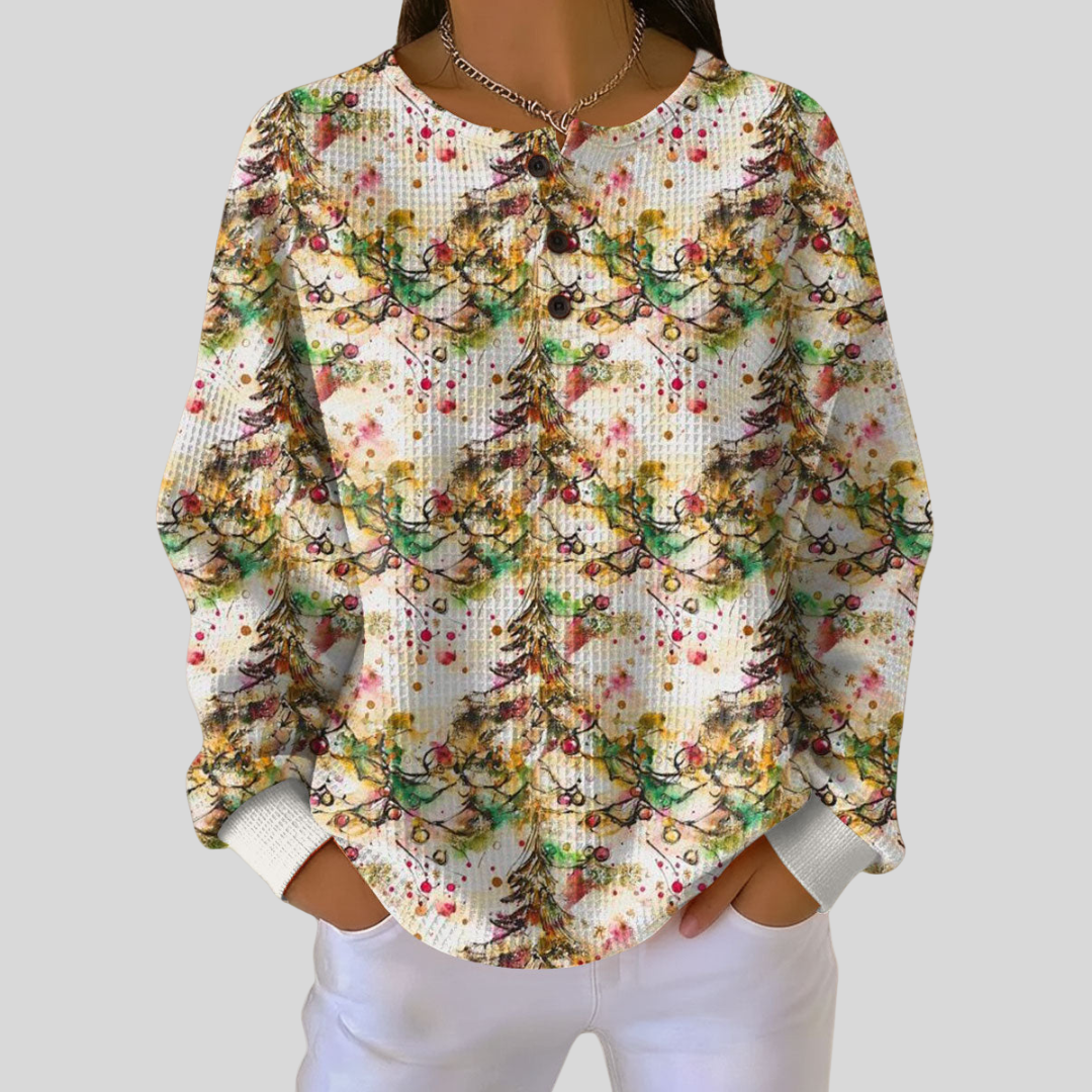 Madeleine – Pulli mit Wiehnachtsbaum-Muster