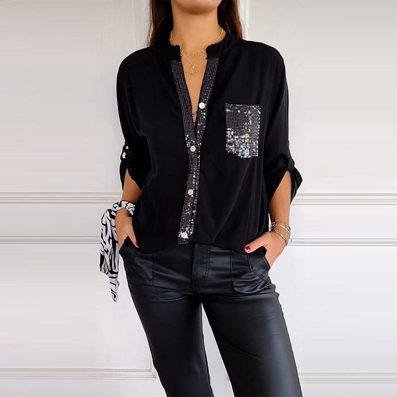 Marina™ — Elegants Top mit glänzende Details