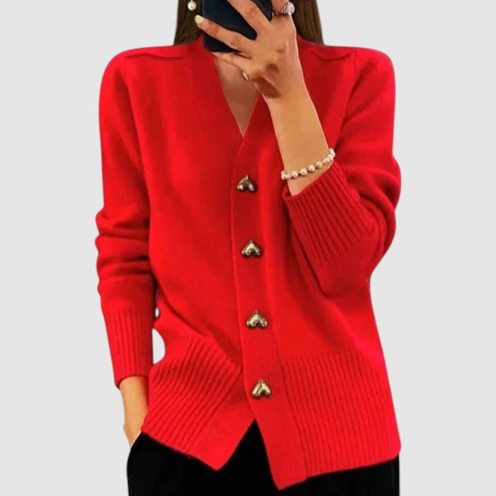 Nela – Klassischi eleganti Strickjacke