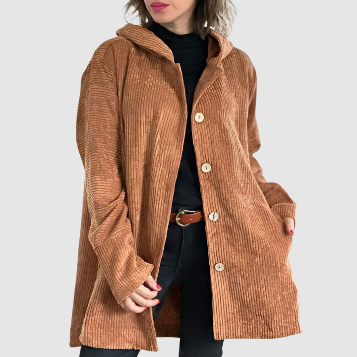 Stella – Bequemi Samtjacke mit Chappe