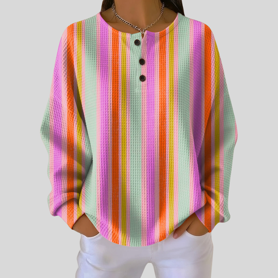 Mireille – Pulli mit vertikale Pastellstreife