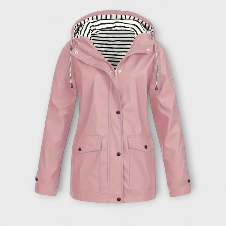 Alessa - Schwarze stylische Regenjacke