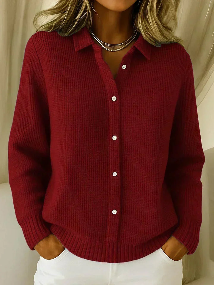 Héloïse – Strickjacke mit markanter Strickstruktur