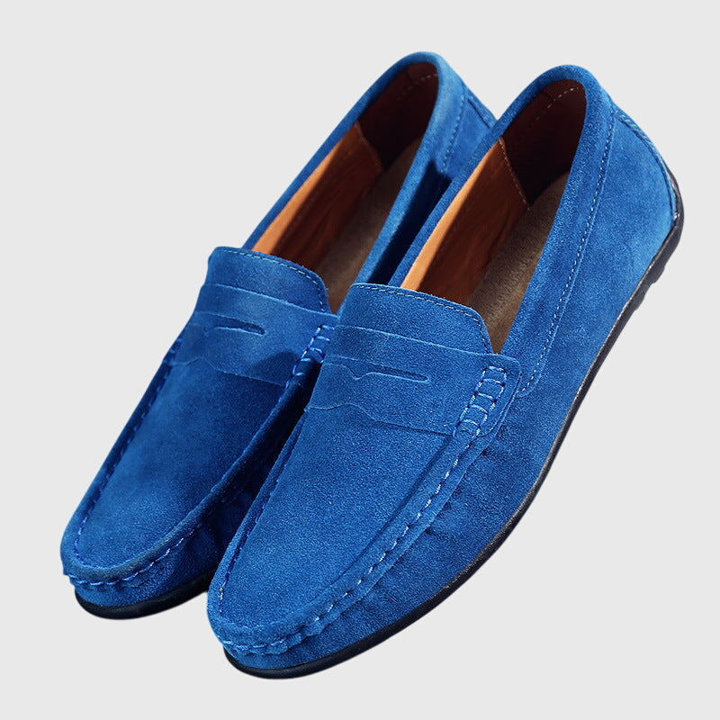 Roswitha – Bordeauxroti Wildleder-Slippers