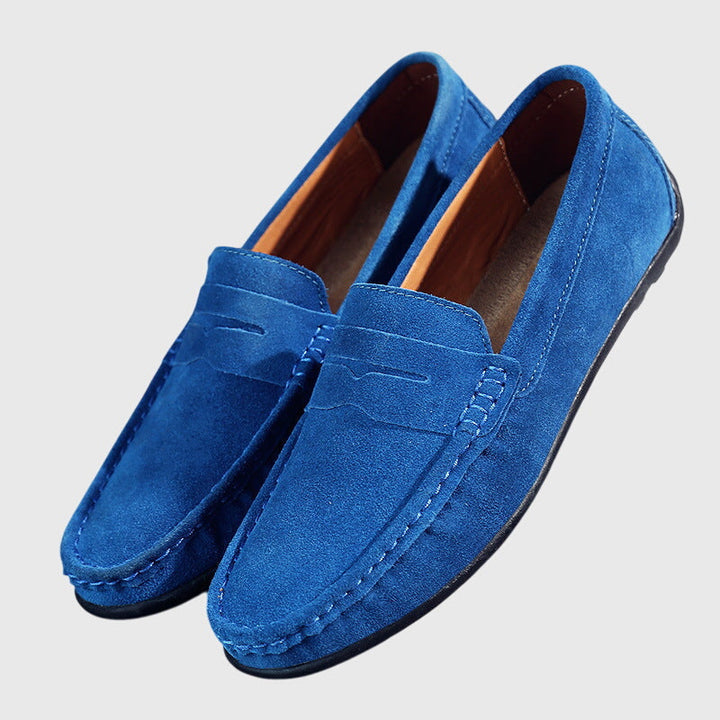 Roswitha – Bordeauxroti Wildleder-Slippers