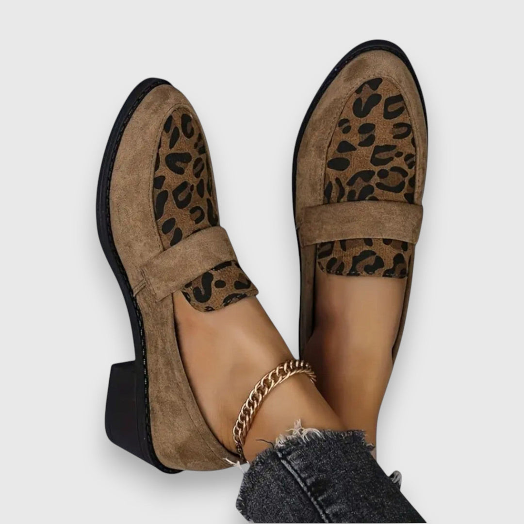 Brunhild – Bequemi Leopard-Slipper