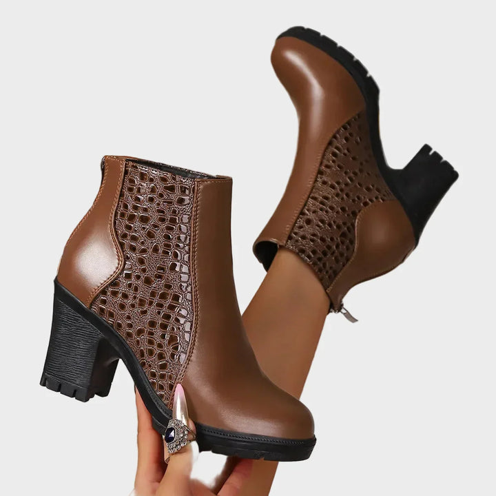 Katarzyna™ Schuhe mit dickem Absatz aus echtem Leder und Fussgewölbe-Unterstützung 💫