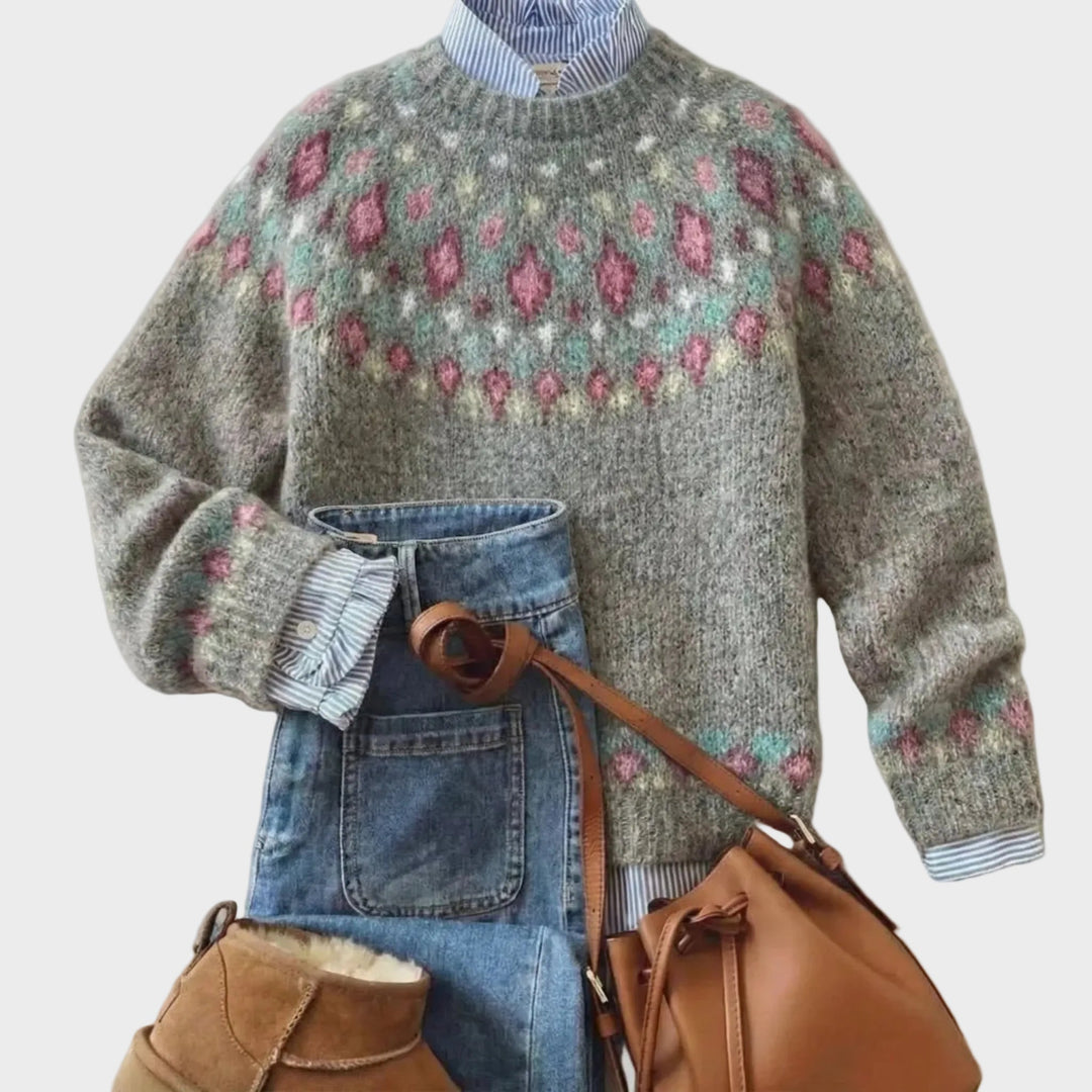 Eleanor – Nordic-Erbe Zopfstrickpullover