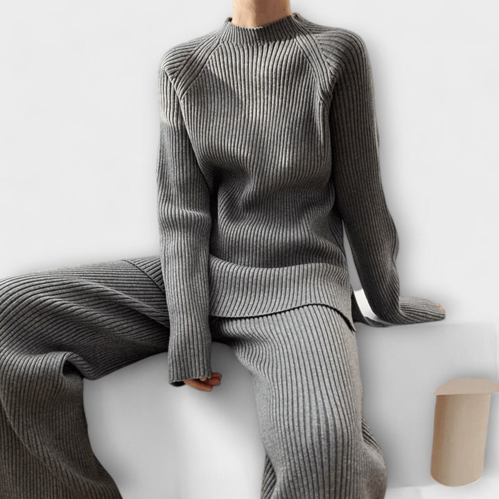 Albertina – 2-teiligs Cosy-Set us Rippestrick