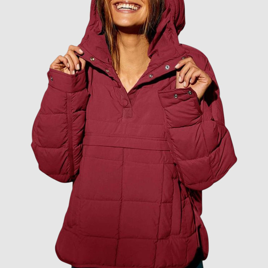 Anežka – Oversize-Bluse mit Kapuze