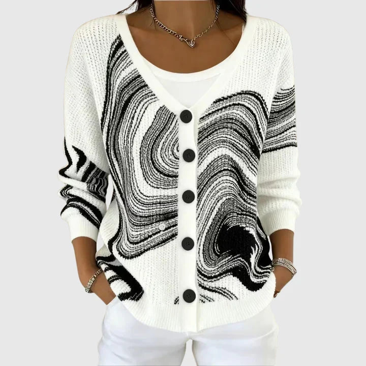 Bequeme Strick-Cardigan mit Chnöpf