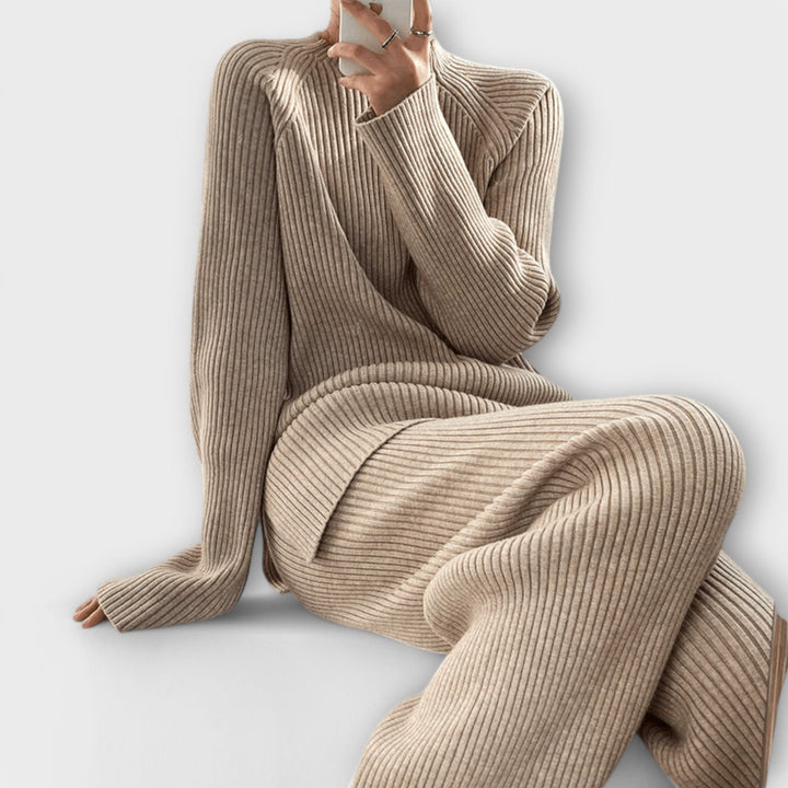 Albertina – 2-teiligs Cosy-Set us Rippestrick