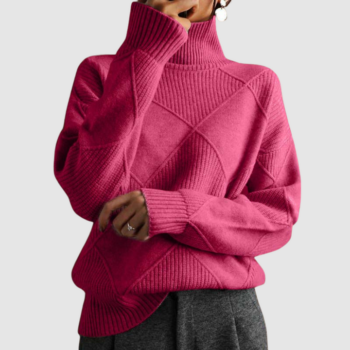 Ester – Strukturierter Rollkragenpullover