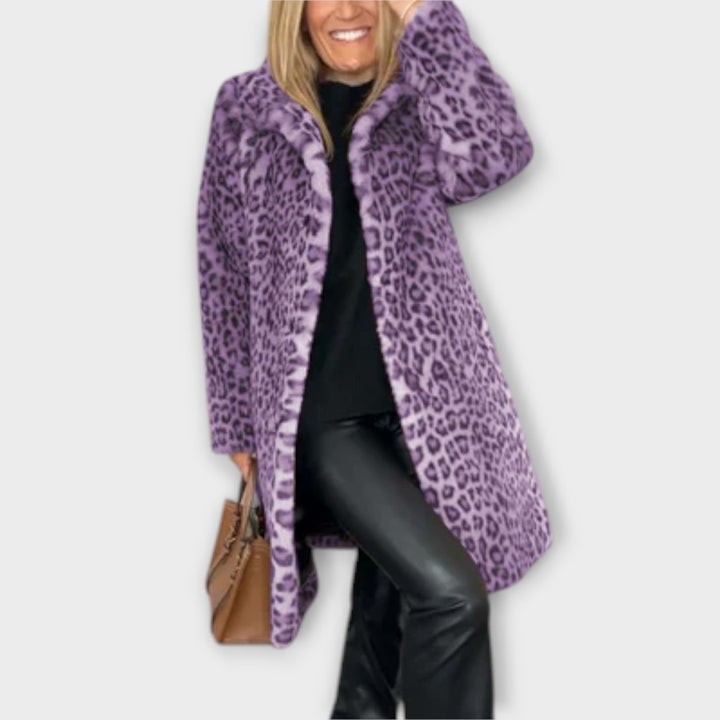 Amara – Mantel im Leopardemuster