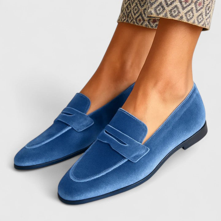 Theodelinde – Blueti Samt-Loafer