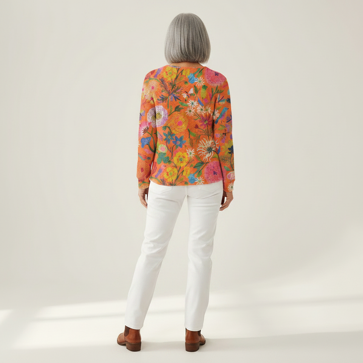 Florence – Orangefarbige Pulli mit Blueme