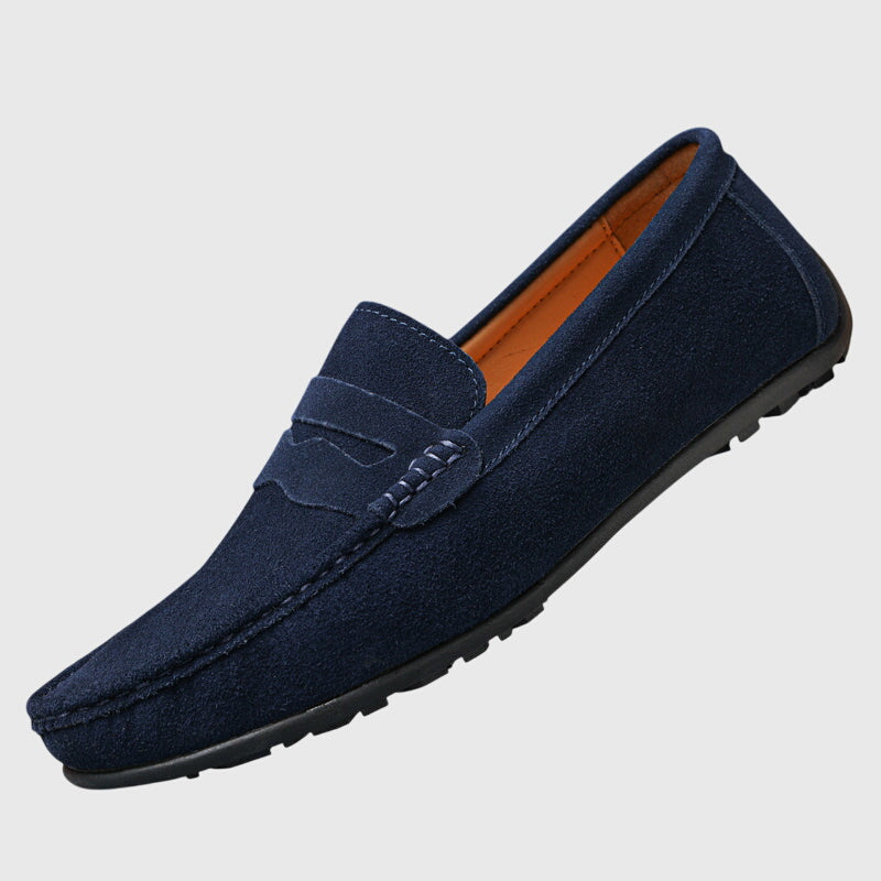 Roswitha – Bordeauxroti Wildleder-Slippers