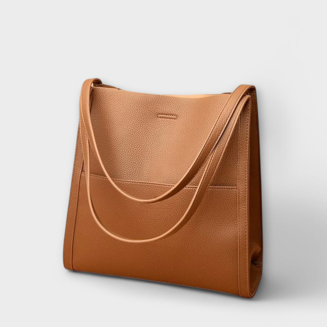 Cécile. – Handgmachti Läderhandtasche