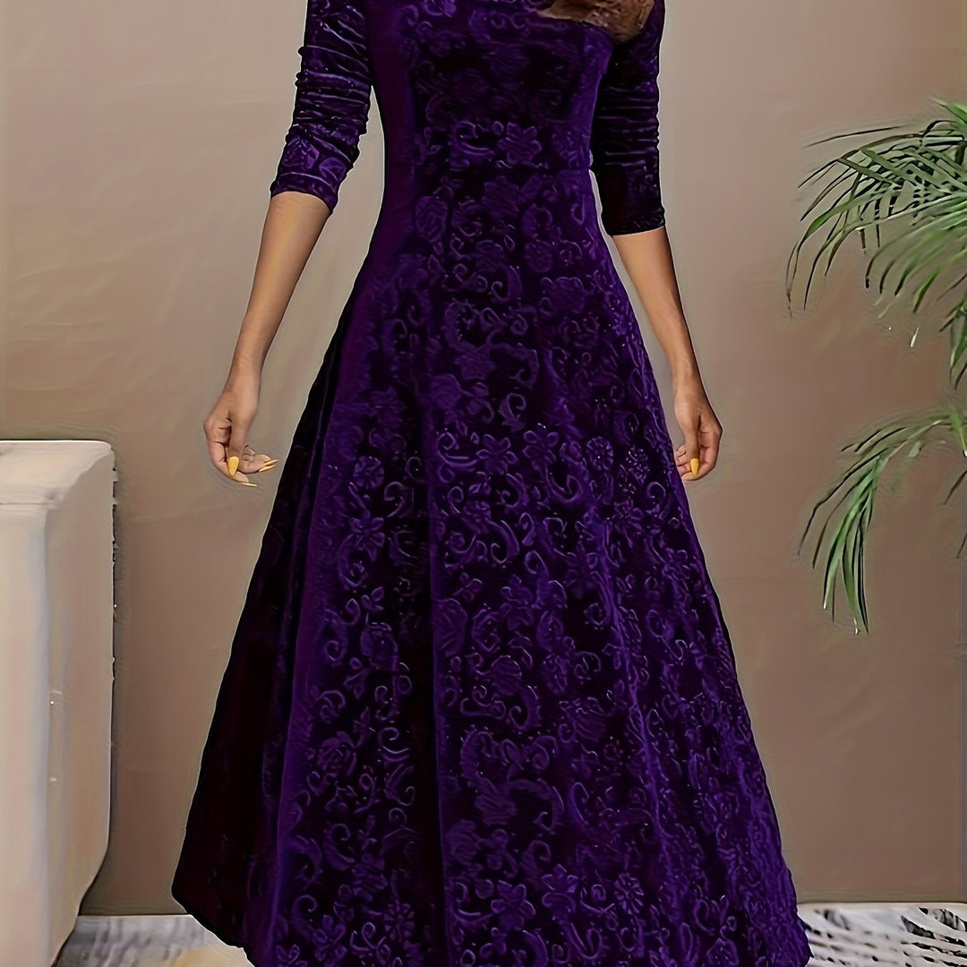 Julie | Elegants Maxichleid mit Muster