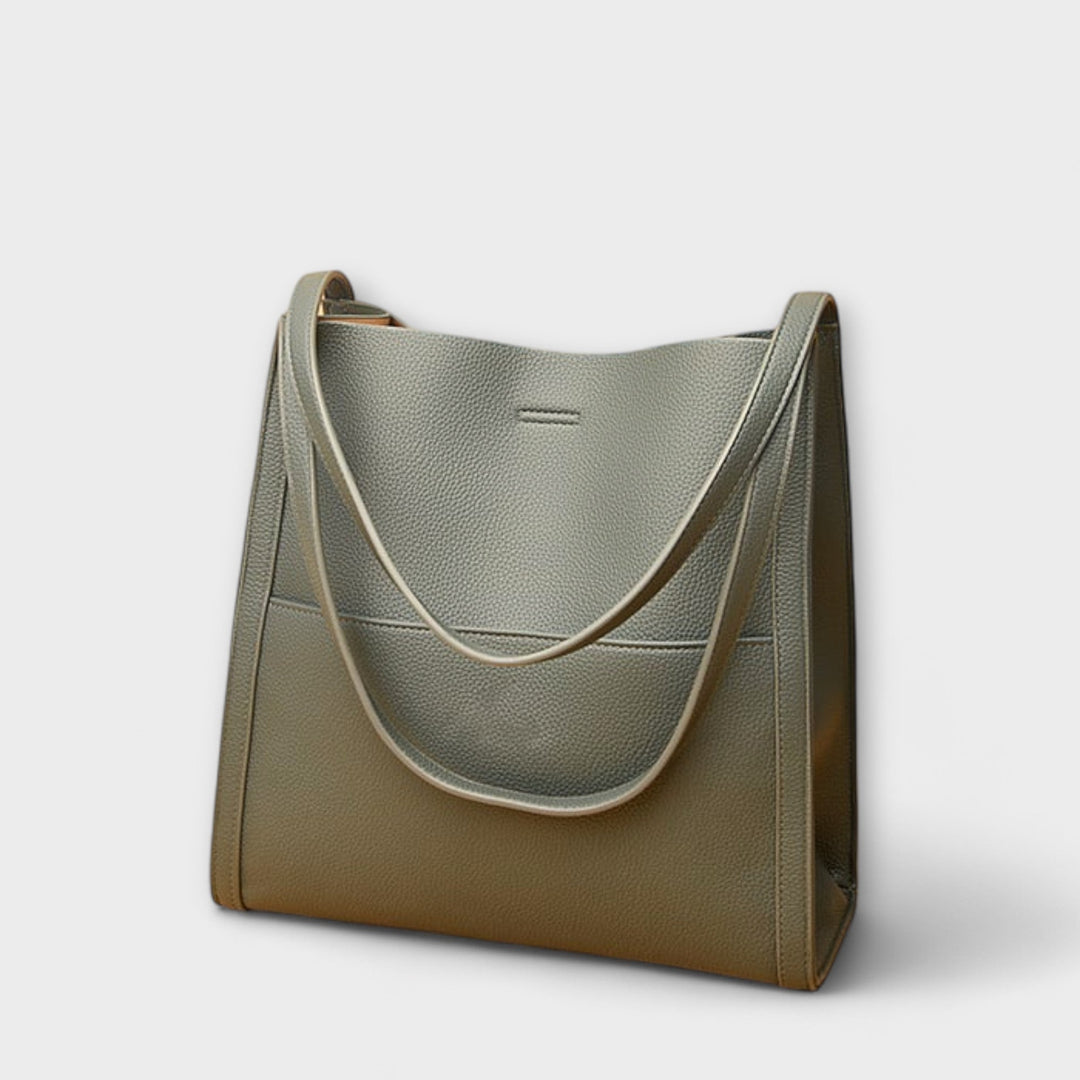 Cécile. – Handgmachti Läderhandtasche