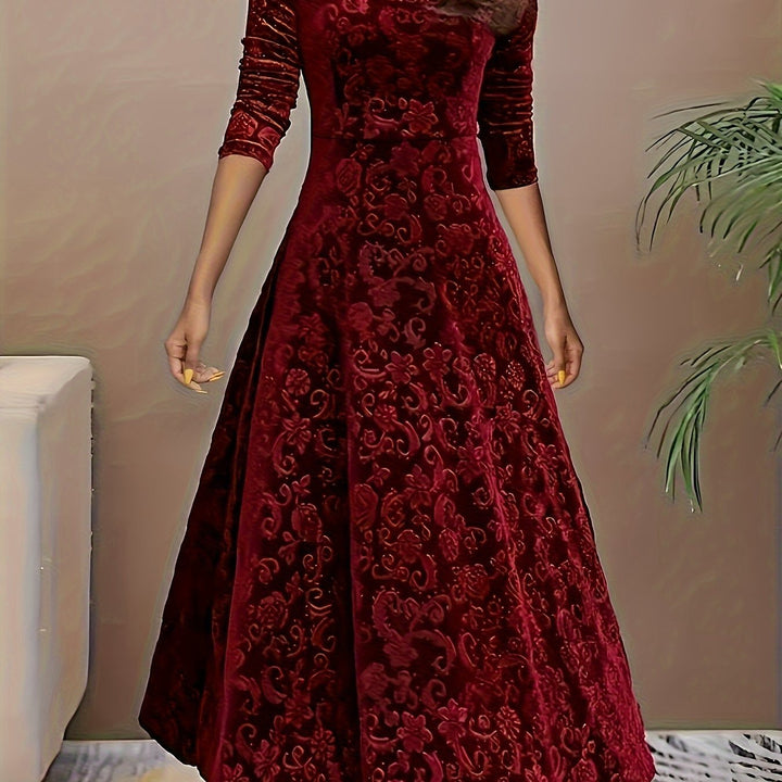Julie | Elegants Maxichleid mit Muster