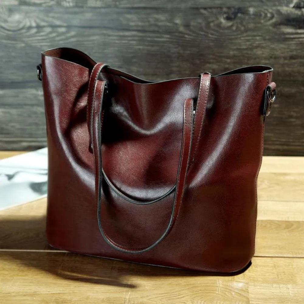 Jane – Ziitlosi Vintage-Läderhandtasche